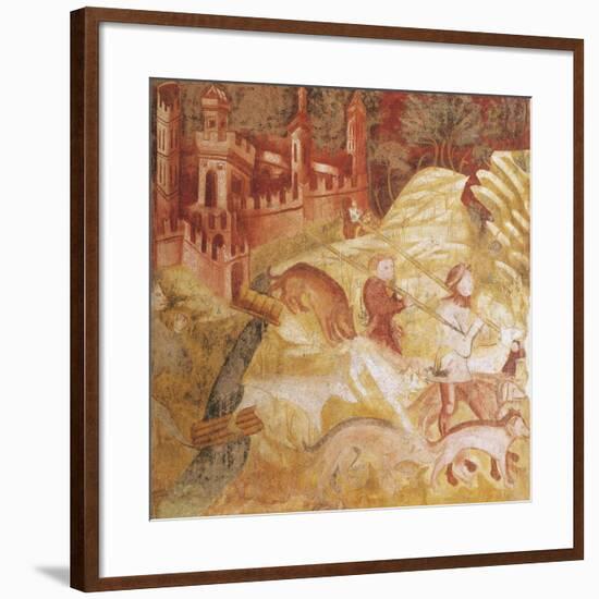 Hunting Scene-null-Framed Giclee Print