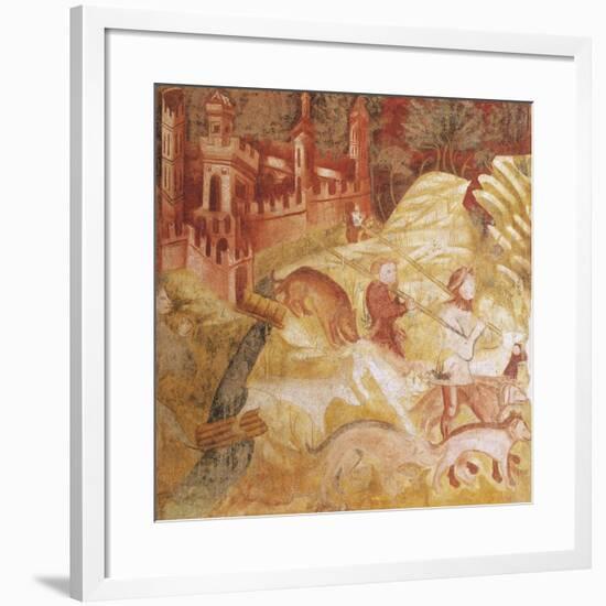 Hunting Scene-null-Framed Giclee Print