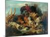 Hunting Scene-null-Mounted Giclee Print