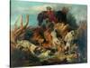 Hunting Scene-null-Stretched Canvas