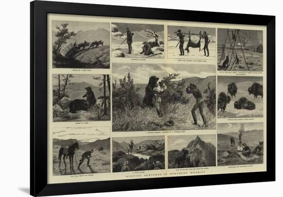 Hunting Sketches in Northern Wyoming-null-Framed Giclee Print