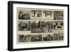 Hunting Sketches in Northern Wyoming-null-Framed Giclee Print