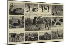 Hunting Sketches in Northern Wyoming-null-Mounted Giclee Print