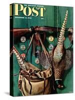 "Hunting still life," Saturday Evening Post Cover, November 11, 1944-John Atherton-Stretched Canvas