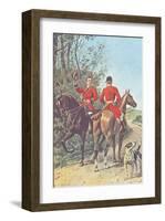 Hunting Team (1892)-J^ Condamy-Framed Art Print