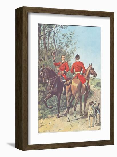 Hunting Team (1892)-J^ Condamy-Framed Art Print