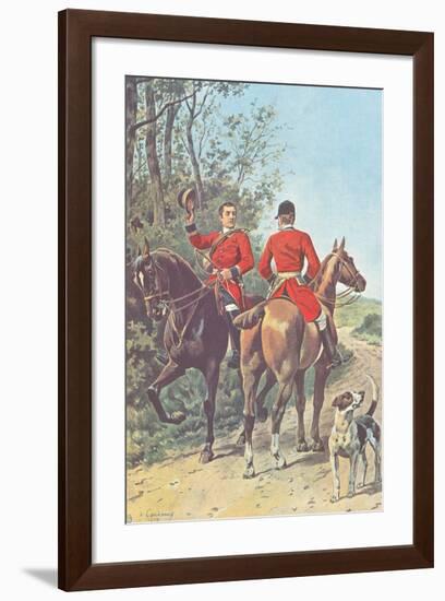 Hunting Team (1892)-J^ Condamy-Framed Art Print