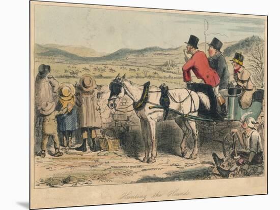 Hunting the Hounds, 1865-John Leech-Mounted Giclee Print