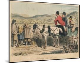 Hunting the Hounds, 1865-John Leech-Mounted Giclee Print