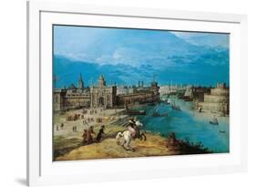 Hunting the Lion at the Gates of Babylon-Adriaen I van Nieulandt-Framed Giclee Print