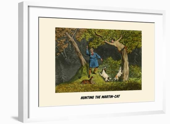 Hunting the Martin Cat-Henry Thomas Alken-Framed Art Print