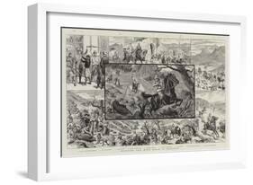 Hunting the Wild Boar in Morocco-null-Framed Giclee Print