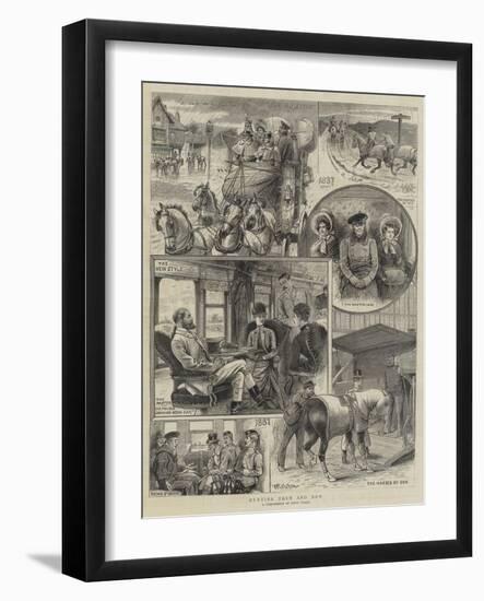 Hunting, Then and Now-William Ralston-Framed Giclee Print