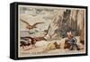 Hunting Vultures-null-Framed Stretched Canvas