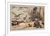 Hunting Vultures-null-Framed Giclee Print