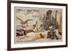 Hunting Vultures-null-Framed Giclee Print