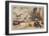 Hunting Vultures-null-Framed Giclee Print
