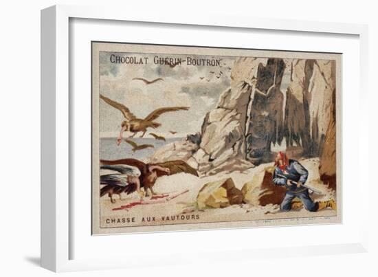 Hunting Vultures-null-Framed Giclee Print