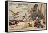 Hunting Vultures-null-Framed Stretched Canvas