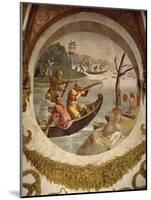 Hunting Waterfowl with Bows and Crossbows, Fresco-Giulio Romano-Mounted Giclee Print