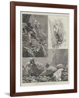 Hunting Wild Goats in the Rocky Mountains, North America-Richard Caton Woodville II-Framed Giclee Print