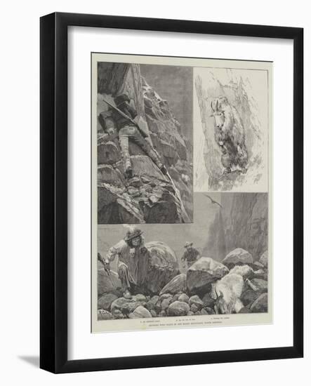 Hunting Wild Goats in the Rocky Mountains, North America-Richard Caton Woodville II-Framed Giclee Print