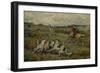 Hunting with Borzois, 1937-Ernest Ernestovich Lissner-Framed Giclee Print