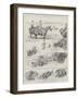 Hunting with Cheetahs at Dhar, Central India-null-Framed Giclee Print