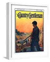 "Hunting with Dogs," Country Gentleman Cover, November 1, 1925-Zack Hogg-Framed Giclee Print