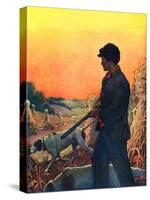 "Hunting with Dogs,"November 1, 1925-Zack Hogg-Stretched Canvas