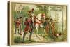 Hunting with Falcons, Compiegne, France-null-Stretched Canvas