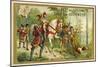 Hunting with Falcons, Compiegne, France-null-Mounted Giclee Print