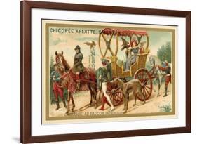 Hunting with Falcons-null-Framed Giclee Print