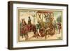 Hunting with Falcons-null-Framed Giclee Print