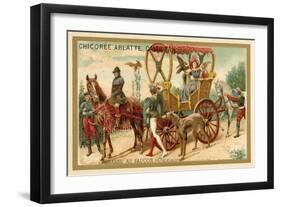 Hunting with Falcons-null-Framed Giclee Print