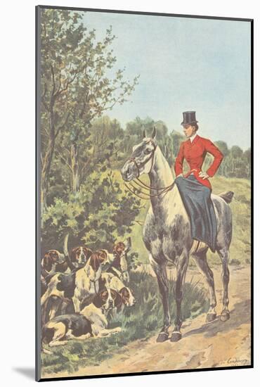 Hunting with the Dogs (1892)-J^ Condamy-Mounted Art Print