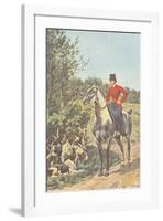 Hunting with the Dogs (1892)-J^ Condamy-Framed Art Print