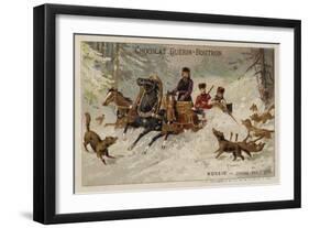 Hunting Wolves, Russia-null-Framed Giclee Print