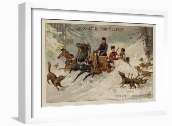 Hunting Wolves, Russia-null-Framed Giclee Print