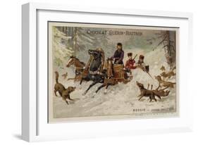 Hunting Wolves, Russia-null-Framed Giclee Print