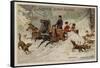 Hunting Wolves, Russia-null-Framed Stretched Canvas