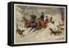 Hunting Wolves, Russia-null-Framed Stretched Canvas