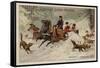 Hunting Wolves, Russia-null-Framed Stretched Canvas