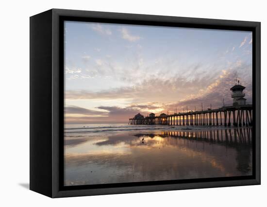 Huntington Beach Pier, California, United States of America, North America-Sergio Pitamitz-Framed Stretched Canvas