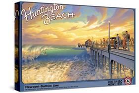 Huntington Beach-Kerne Erickson-Stretched Canvas