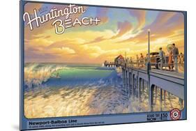 Huntington Beach-Kerne Erickson-Mounted Art Print