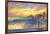 Huntington Beach-Kerne Erickson-Framed Art Print