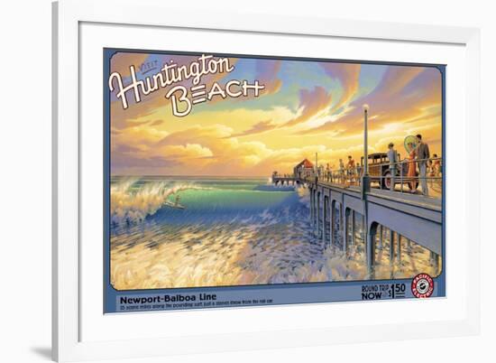 Huntington Beach-Kerne Erickson-Framed Premium Giclee Print