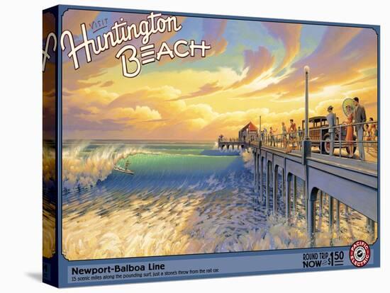 Huntington Beach-Kerne Erickson-Stretched Canvas