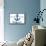 Huntington Harbour, California - Blue and White Anchor-Lantern Press-Stretched Canvas displayed on a wall